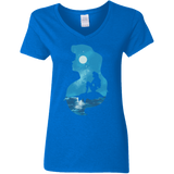 T-Shirts Royal / S Mermaid Portrait Women's V-Neck T-Shirt