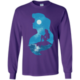 T-Shirts Purple / YS Mermaid Portrait Youth Long Sleeve T-Shirt