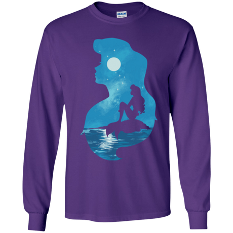 T-Shirts Purple / YS Mermaid Portrait Youth Long Sleeve T-Shirt