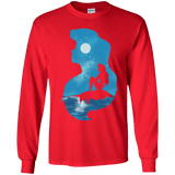 T-Shirts Red / YS Mermaid Portrait Youth Long Sleeve T-Shirt