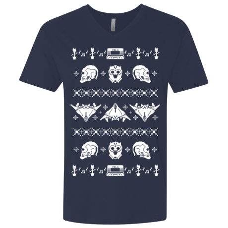 T-Shirts Midnight Navy / X-Small Merry Christmas A-Holes 2 Men's Premium V-Neck