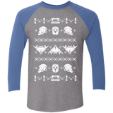 T-Shirts Premium Heather/ Vintage Royal / X-Small Merry Christmas A-Holes 2 Men's Triblend 3/4 Sleeve