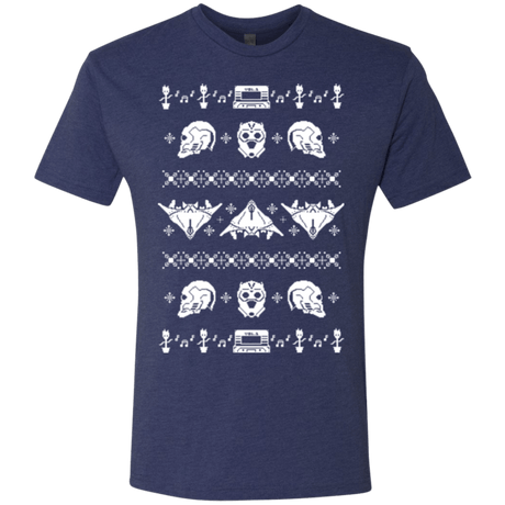 T-Shirts Vintage Navy / Small Merry Christmas A-Holes 2 Men's Triblend T-Shirt