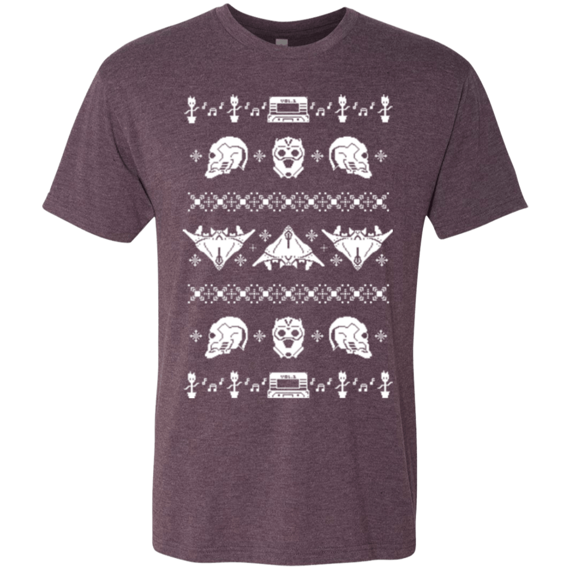 T-Shirts Vintage Purple / Small Merry Christmas A-Holes 2 Men's Triblend T-Shirt