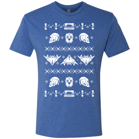 T-Shirts Vintage Royal / Small Merry Christmas A-Holes 2 Men's Triblend T-Shirt