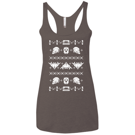 T-Shirts Macchiato / X-Small Merry Christmas A-Holes 2 Women's Triblend Racerback Tank