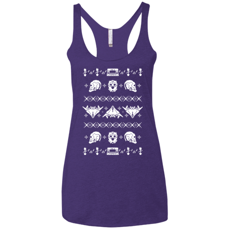 T-Shirts Purple / X-Small Merry Christmas A-Holes 2 Women's Triblend Racerback Tank