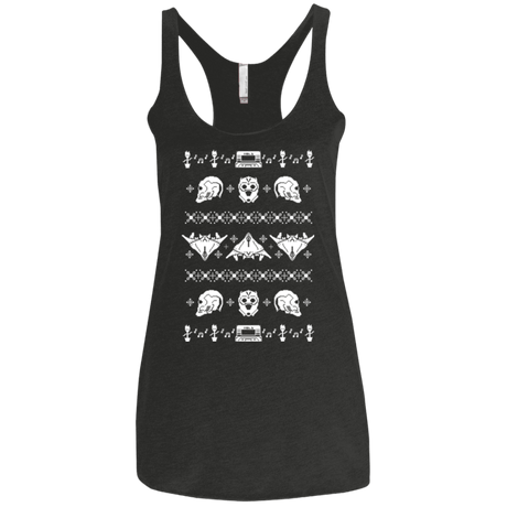 T-Shirts Vintage Black / X-Small Merry Christmas A-Holes 2 Women's Triblend Racerback Tank