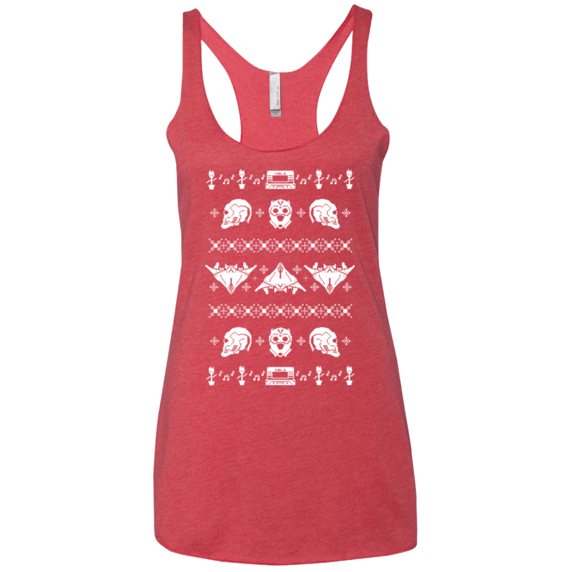 T-Shirts Vintage Red / X-Small Merry Christmas A-Holes 2 Women's Triblend Racerback Tank