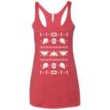 T-Shirts Vintage Red / X-Small Merry Christmas A-Holes 2 Women's Triblend Racerback Tank