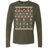 T-Shirts Military Green / Small Merry Christmas Uncle Scrooge Men's Premium Long Sleeve