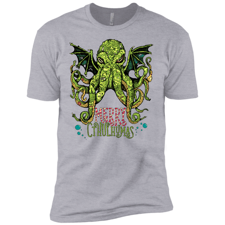 T-Shirts Heather Grey / YXS Merry Cthulhumas Boys Premium T-Shirt