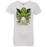 T-Shirts White / YXS Merry Cthulhumas Girls Premium T-Shirt