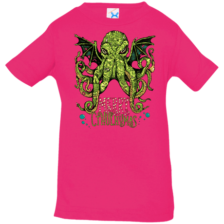 T-Shirts Hot Pink / 6 Months Merry Cthulhumas Infant PremiumT-Shirt