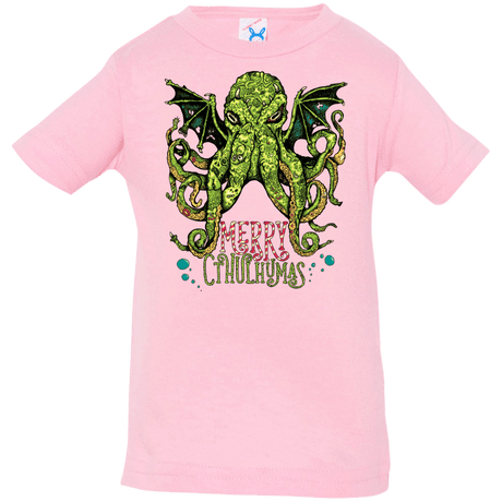 T-Shirts Pink / 6 Months Merry Cthulhumas Infant PremiumT-Shirt