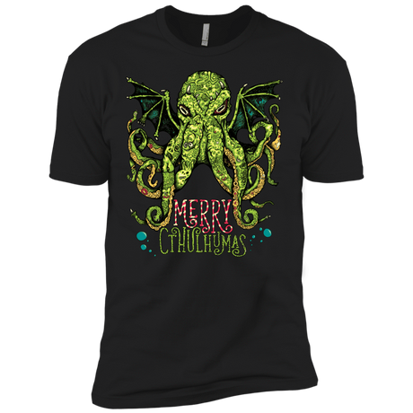T-Shirts Black / X-Small Merry Cthulhumas Men's Premium T-Shirt