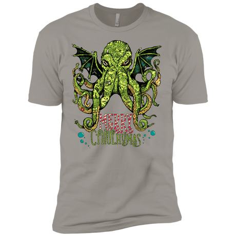 T-Shirts Light Grey / X-Small Merry Cthulhumas Men's Premium T-Shirt
