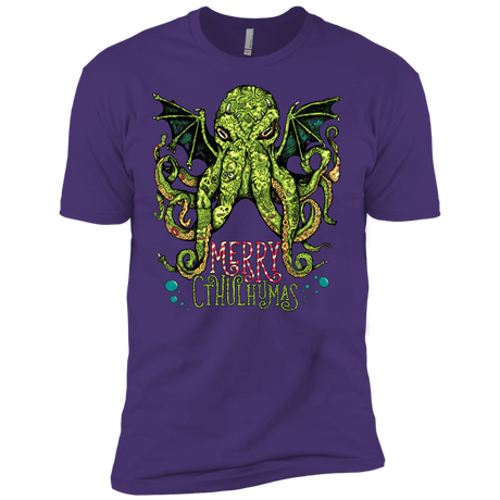 T-Shirts Purple / X-Small Merry Cthulhumas Men's Premium T-Shirt