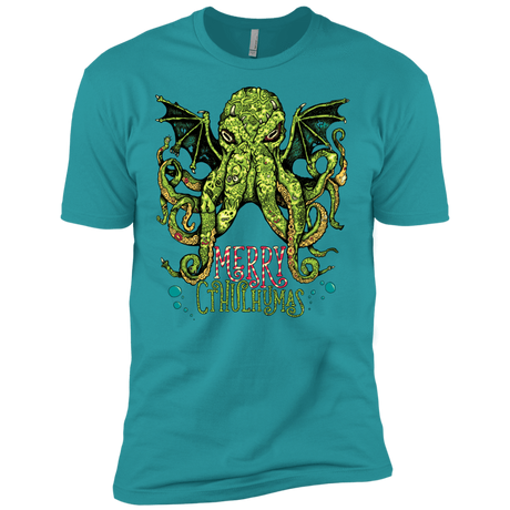 T-Shirts Tahiti Blue / X-Small Merry Cthulhumas Men's Premium T-Shirt