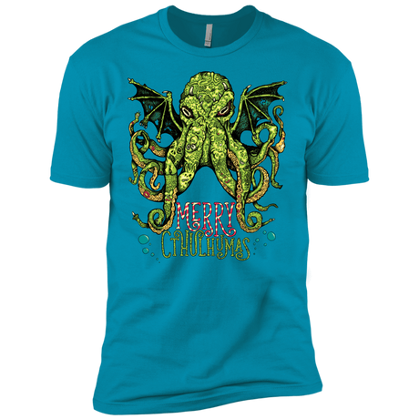 T-Shirts Turquoise / X-Small Merry Cthulhumas Men's Premium T-Shirt