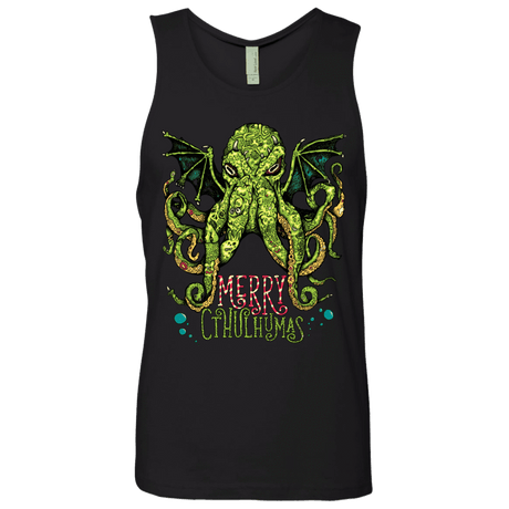 T-Shirts Black / Small Merry Cthulhumas Men's Premium Tank Top