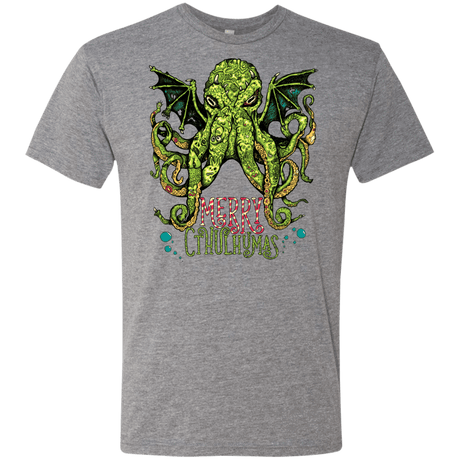 T-Shirts Premium Heather / Small Merry Cthulhumas Men's Triblend T-Shirt