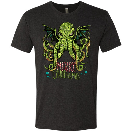 T-Shirts Vintage Black / Small Merry Cthulhumas Men's Triblend T-Shirt