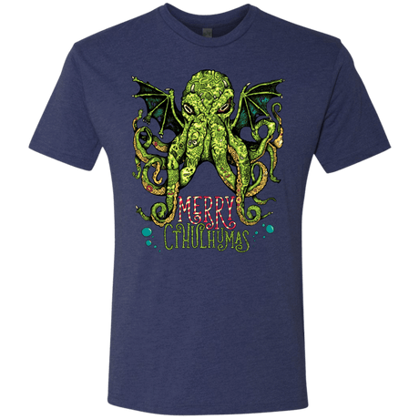 T-Shirts Vintage Navy / Small Merry Cthulhumas Men's Triblend T-Shirt