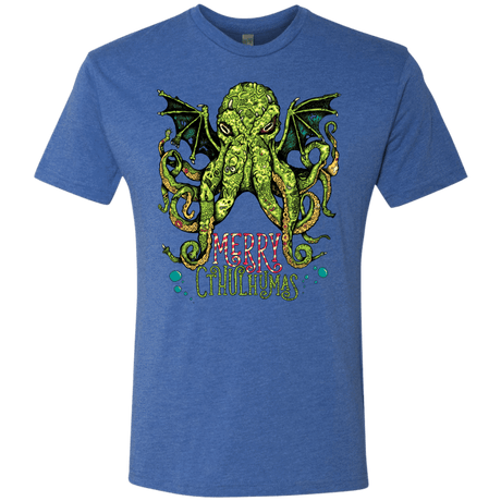 T-Shirts Vintage Royal / Small Merry Cthulhumas Men's Triblend T-Shirt