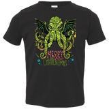 T-Shirts Black / 2T Merry Cthulhumas Toddler Premium T-Shirt