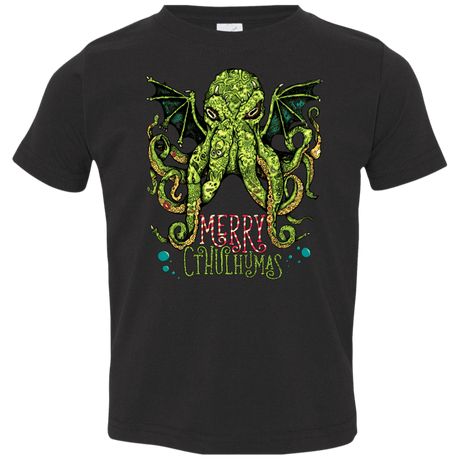 T-Shirts Black / 2T Merry Cthulhumas Toddler Premium T-Shirt