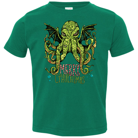 T-Shirts Kelly / 2T Merry Cthulhumas Toddler Premium T-Shirt
