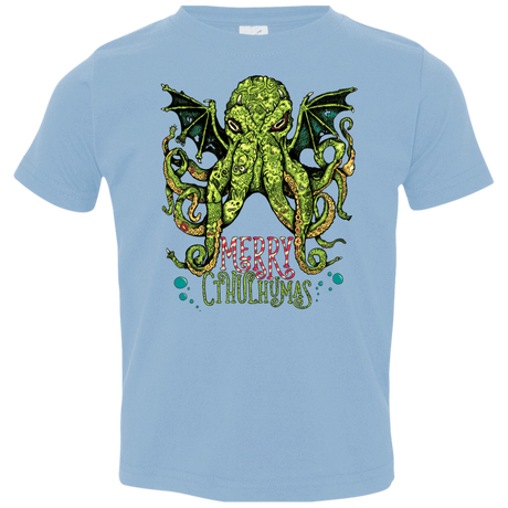 T-Shirts Light Blue / 2T Merry Cthulhumas Toddler Premium T-Shirt