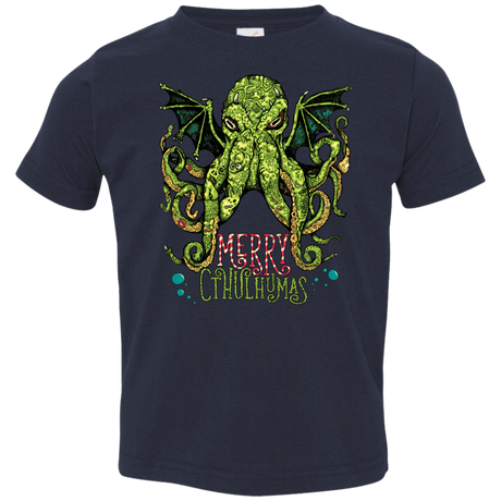 T-Shirts Navy / 2T Merry Cthulhumas Toddler Premium T-Shirt