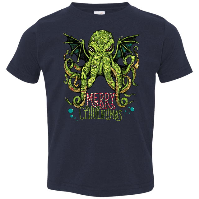 T-Shirts Navy / 2T Merry Cthulhumas Toddler Premium T-Shirt
