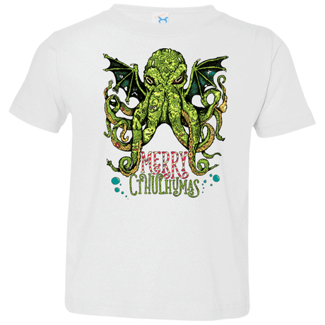 T-Shirts White / 2T Merry Cthulhumas Toddler Premium T-Shirt