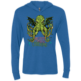 T-Shirts Vintage Royal / X-Small Merry Cthulhumas Triblend Long Sleeve Hoodie Tee