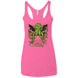 T-Shirts Vintage Pink / X-Small Merry Cthulhumas Women's Triblend Racerback Tank