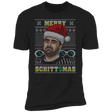 T-Shirts Black / X-Small Merry SCHITTSMAS Ugly Sweater Men's Premium T-Shirt