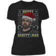 T-Shirts Black / X-Small Merry SCHITTSMAS Ugly Sweater Women's Premium T-Shirt