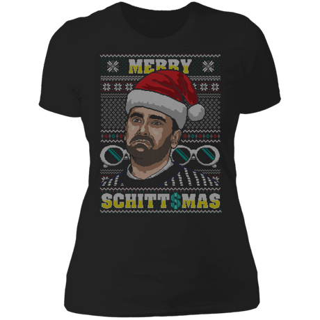 T-Shirts Black / X-Small Merry SCHITTSMAS Ugly Sweater Women's Premium T-Shirt