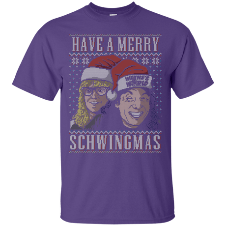 T-Shirts Purple / S Merry Schwingmas T-Shirt