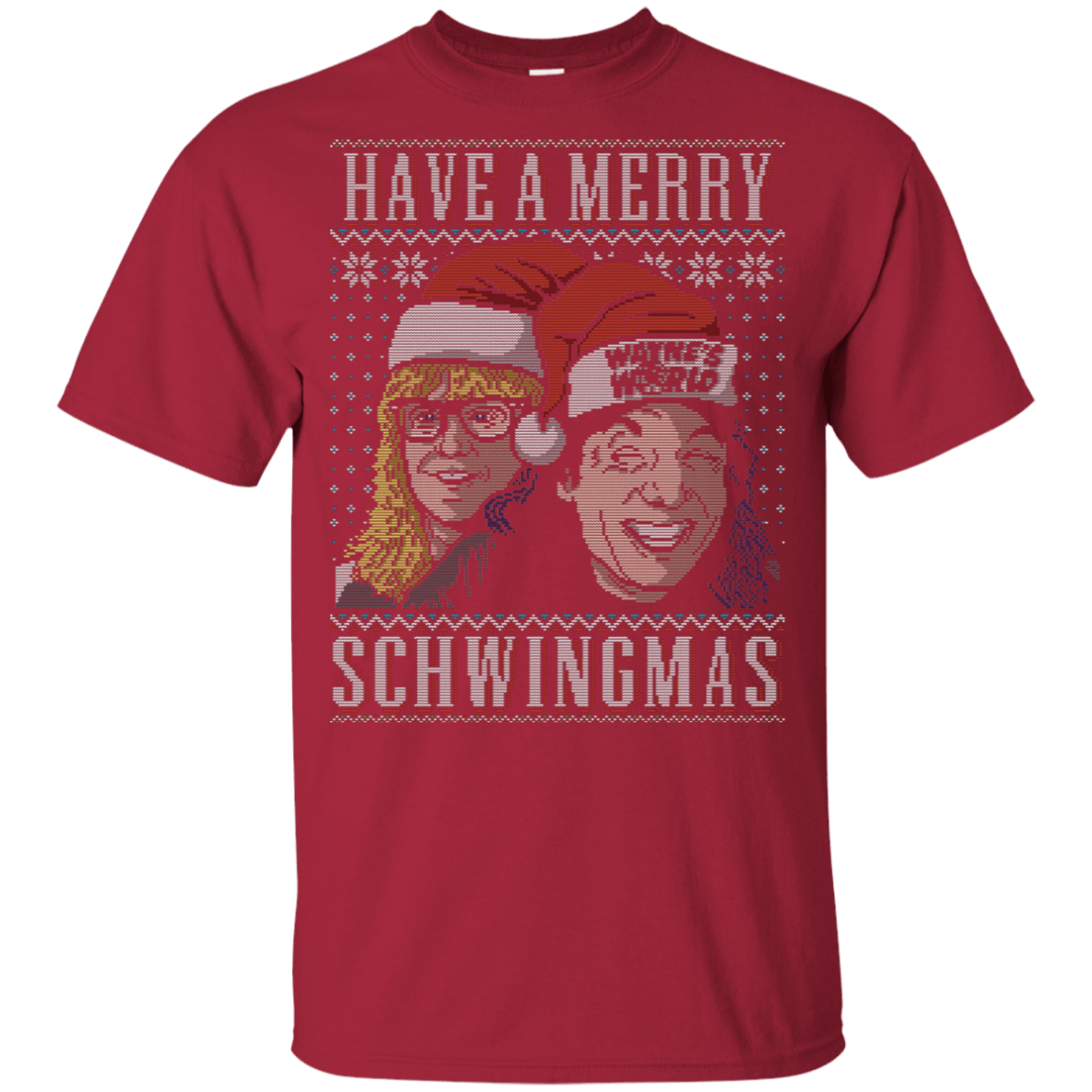 T-Shirts Cardinal / YXS Merry Schwingmas Youth T-Shirt