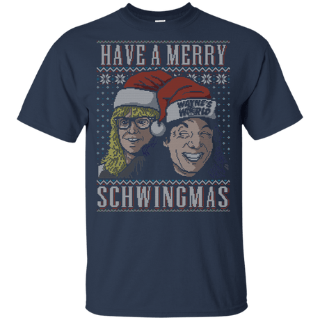 T-Shirts Navy / YXS Merry Schwingmas Youth T-Shirt