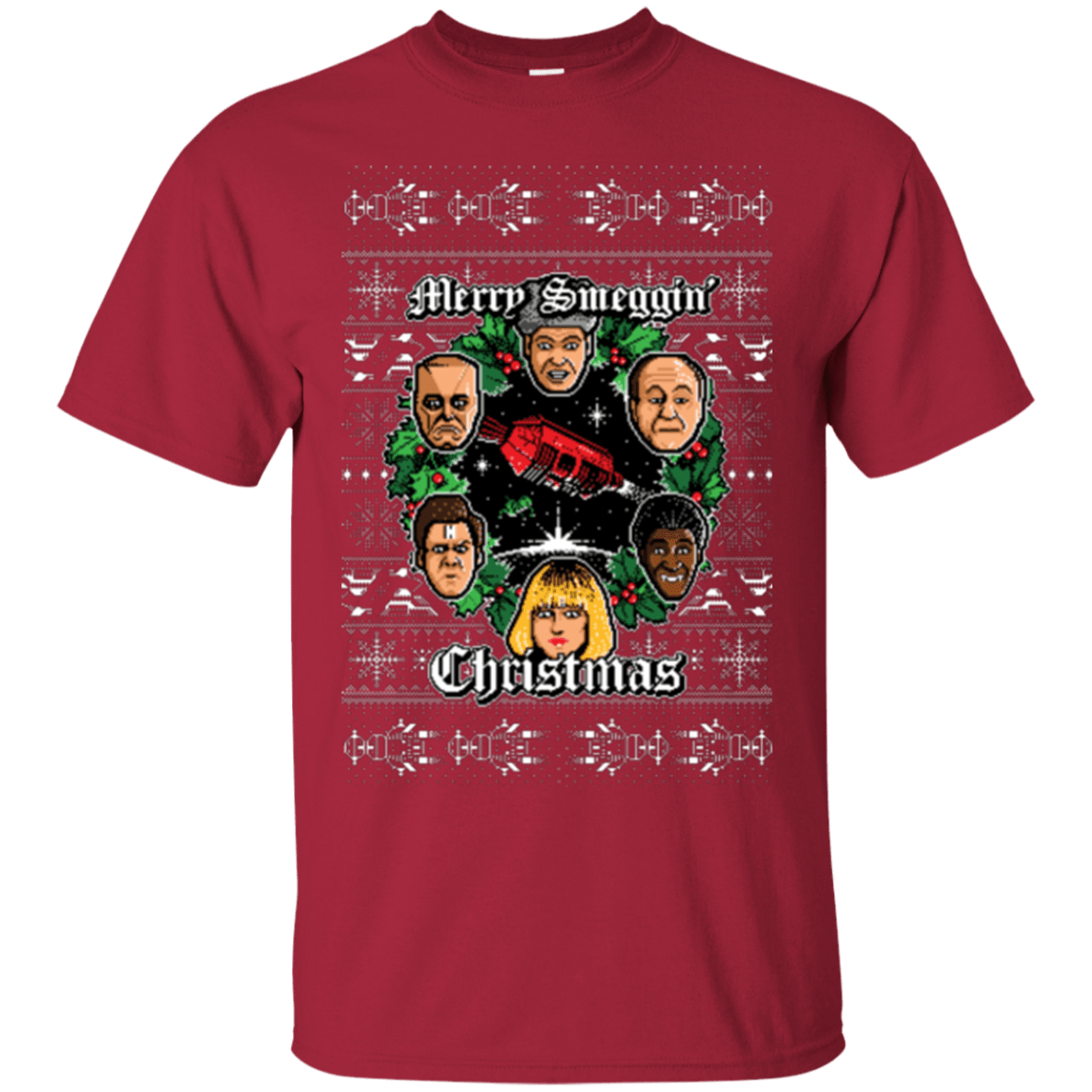 T-Shirts Cardinal / Small Merry Smeggin Christmas T-Shirt