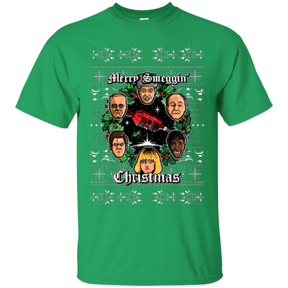 T-Shirts Irish Green / Small Merry Smeggin Christmas T-Shirt