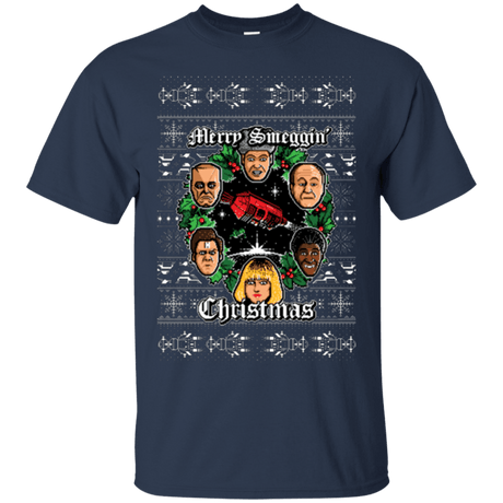 T-Shirts Navy / Small Merry Smeggin Christmas T-Shirt