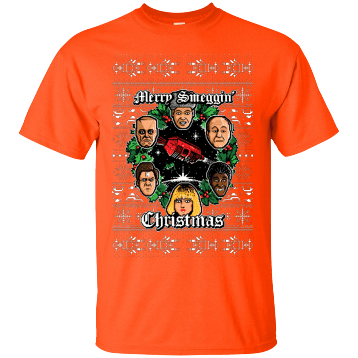 T-Shirts Orange / Small Merry Smeggin Christmas T-Shirt