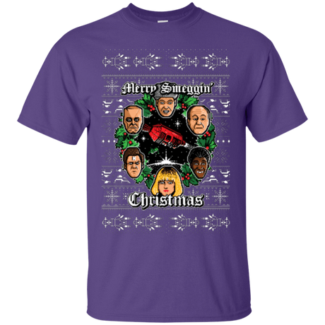 T-Shirts Purple / Small Merry Smeggin Christmas T-Shirt
