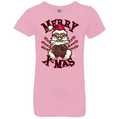 T-Shirts Light Pink / YXS Merry X-Mas Girls Premium T-Shirt